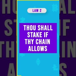 The 3 Laws of Crypto #shorts