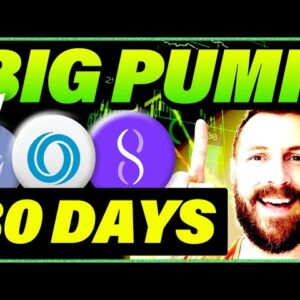 These 3 Alts will Pump HARD within 30 days of Bitcoin's Rally