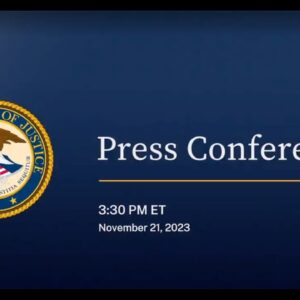 DOJ Crypto Enforcement Press Conference